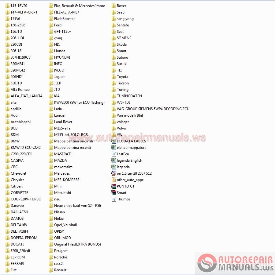 44,700 files 10GB pack Immo ECU  dump  files for all car original downloading 