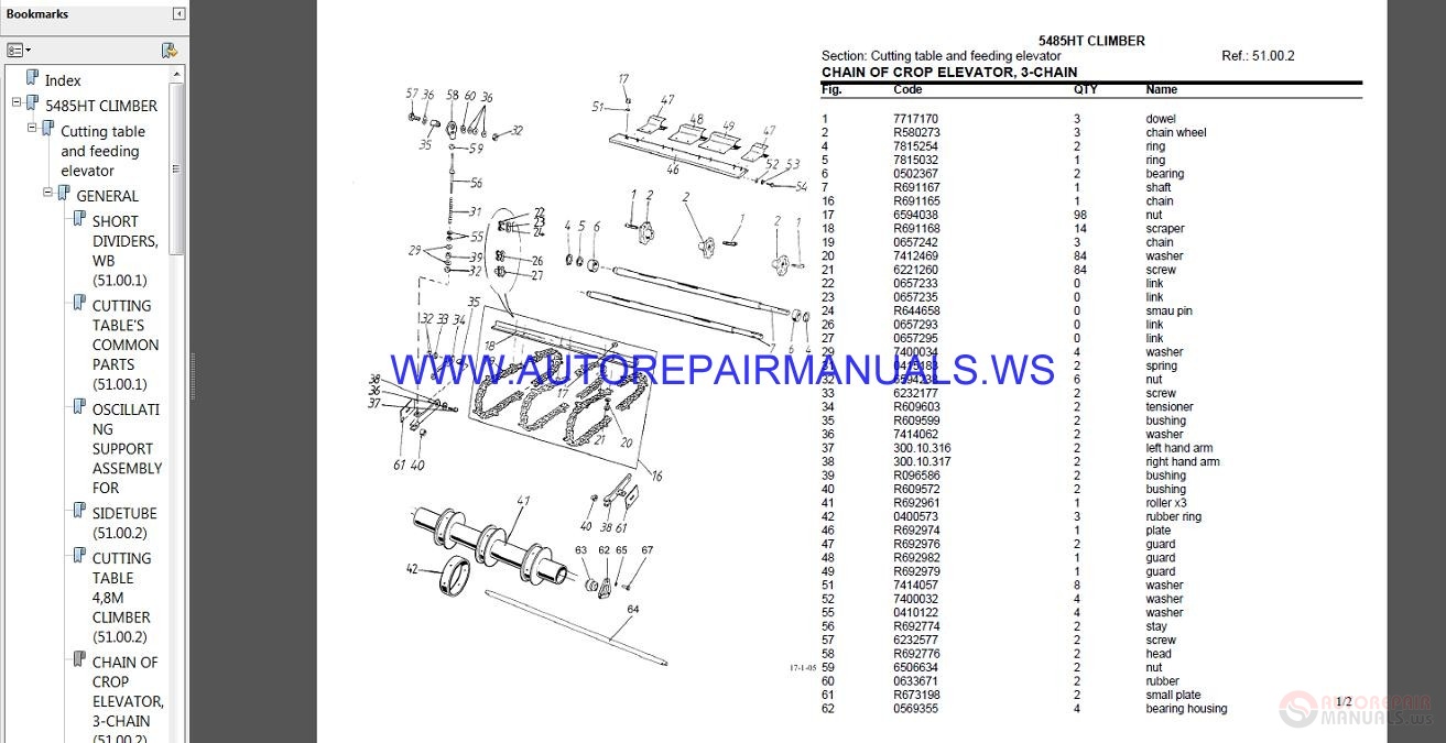 Deutz Fahr 5485ht Climber Parts Manual 