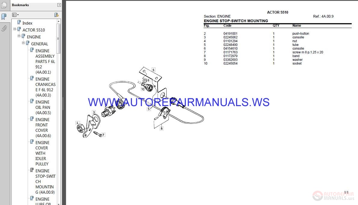 Deutz Fahr Actor 5510 Parts Manual | Auto Repair Manual Forum - Heavy ...