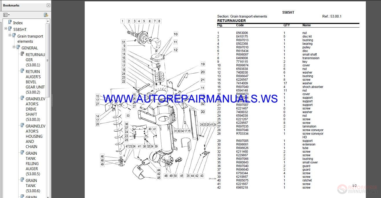 Deutz Fahr 5545H-5585HT Parts Manual | Auto Repair Manual Forum - Heavy ...