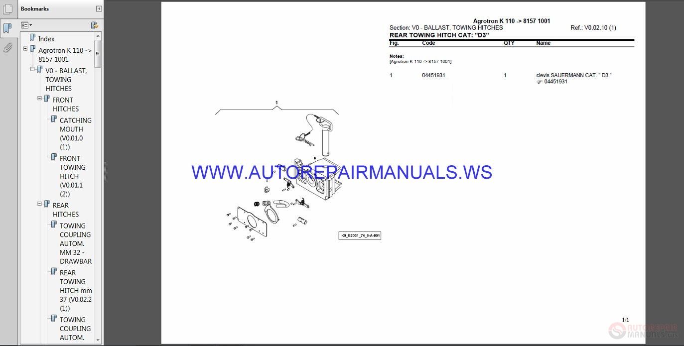 Deutz Fahr Agrotron L 710 Parts Manual | Auto Repair Manual Forum ...