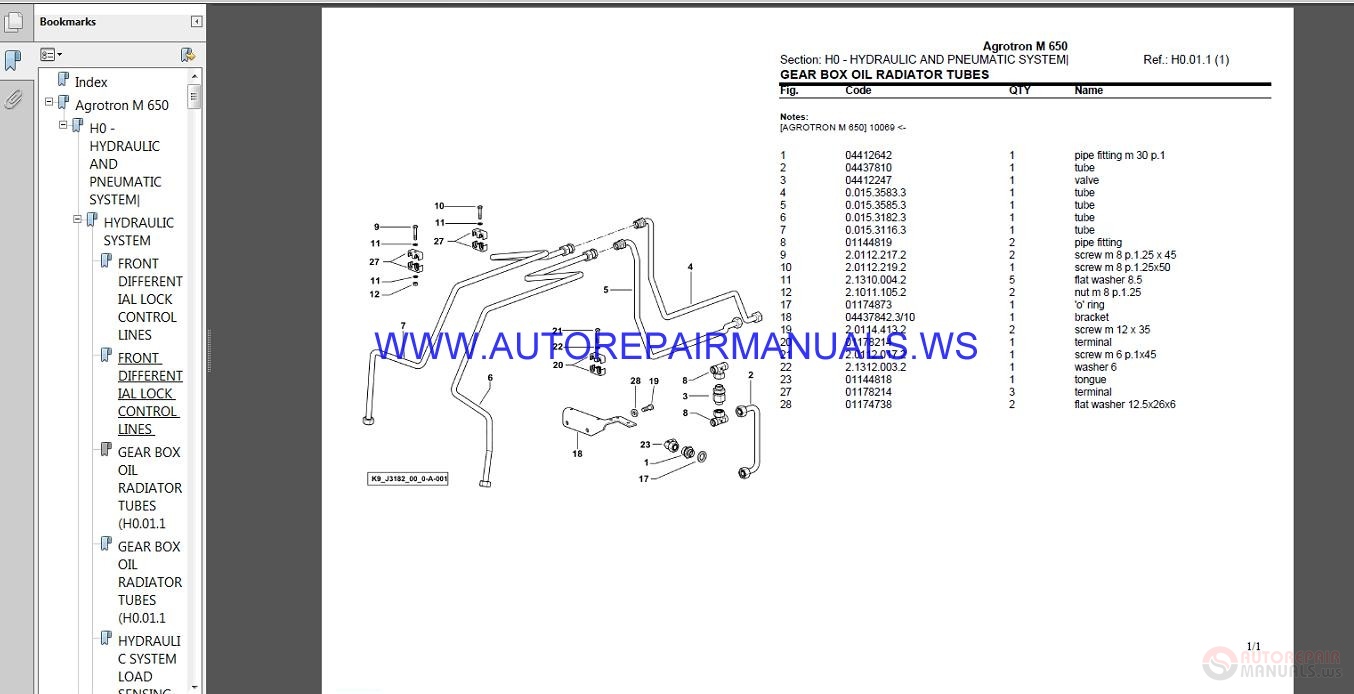 Deutz Fahr Agrotron TTV 430 Parts Manual | Auto Repair Manual Forum ...