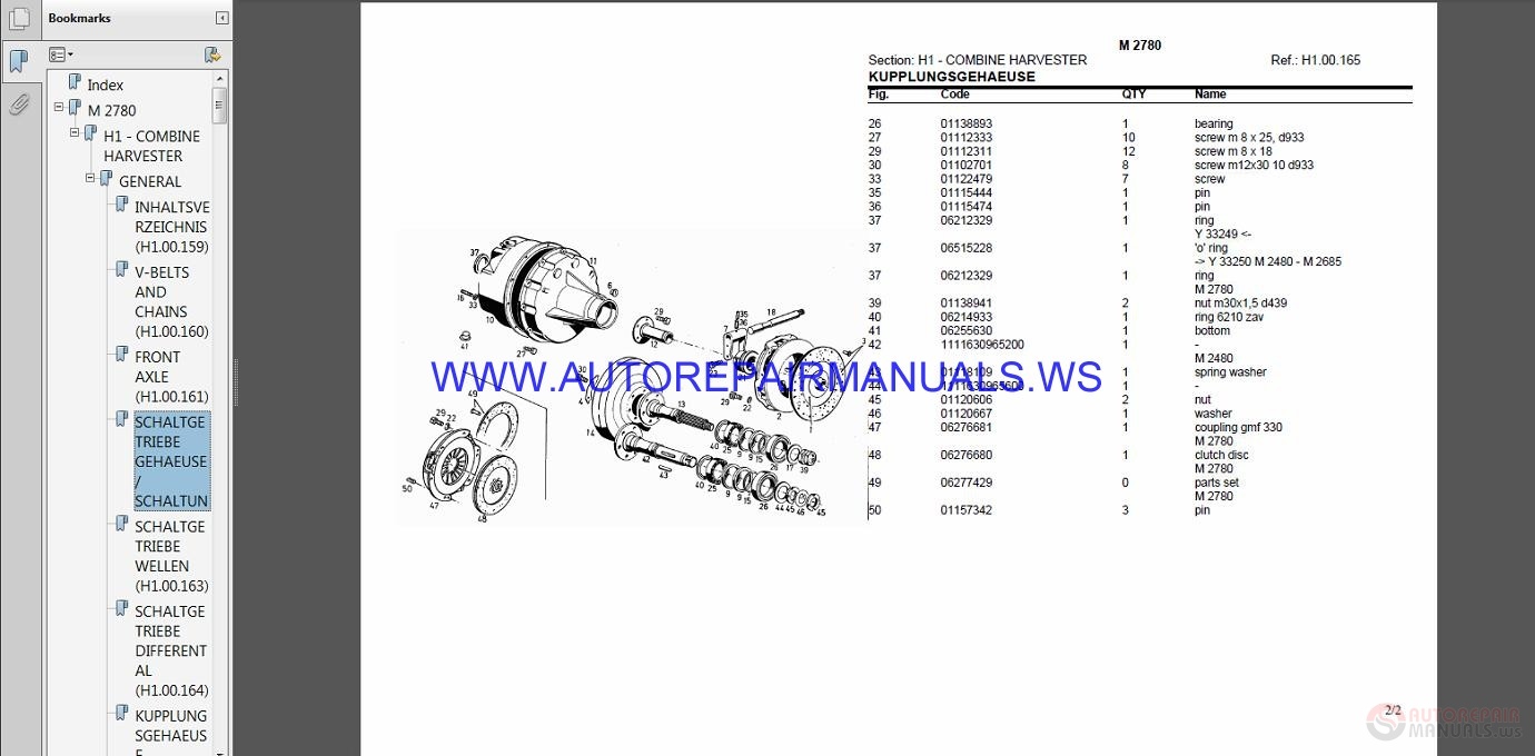 Deutz Fahr M2780 Parts Manual | Auto Repair Manual Forum - Heavy ...