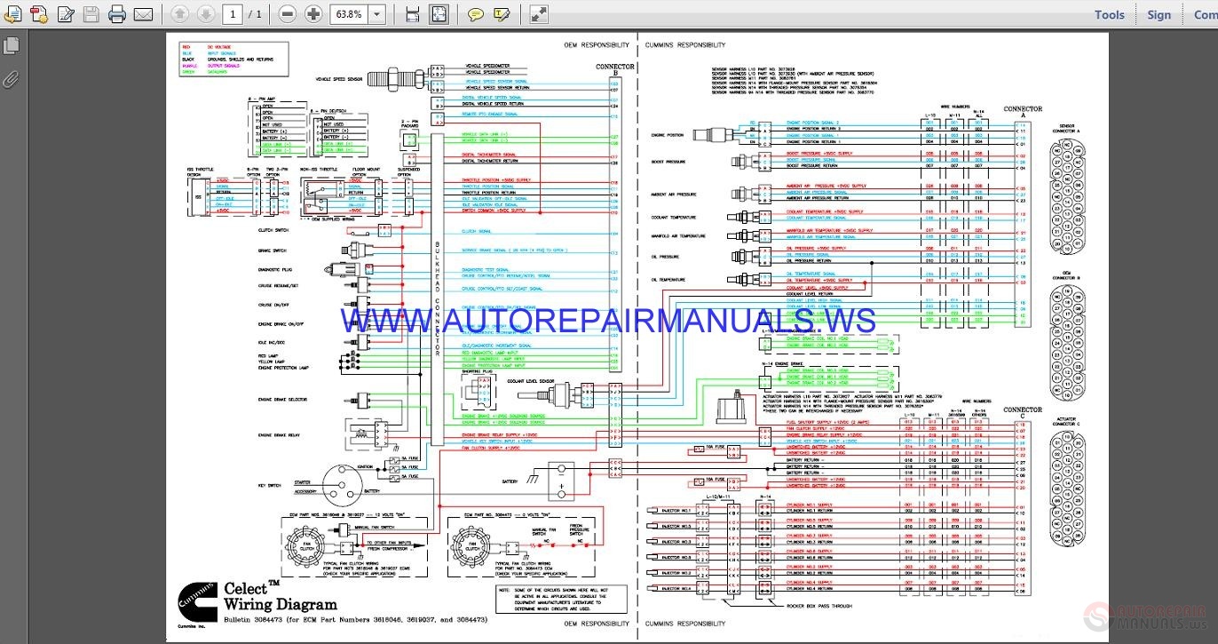 Cummins Celect Wiring Diagram Manual | Auto Repair Manual Forum - Heavy ...