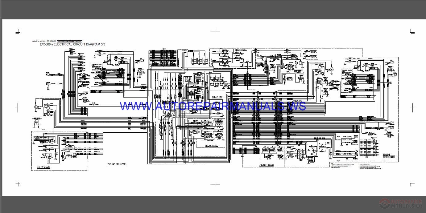 Kobelco EX5500-5 Electrical Circuit Diagram Shop Manual | Auto Repair
