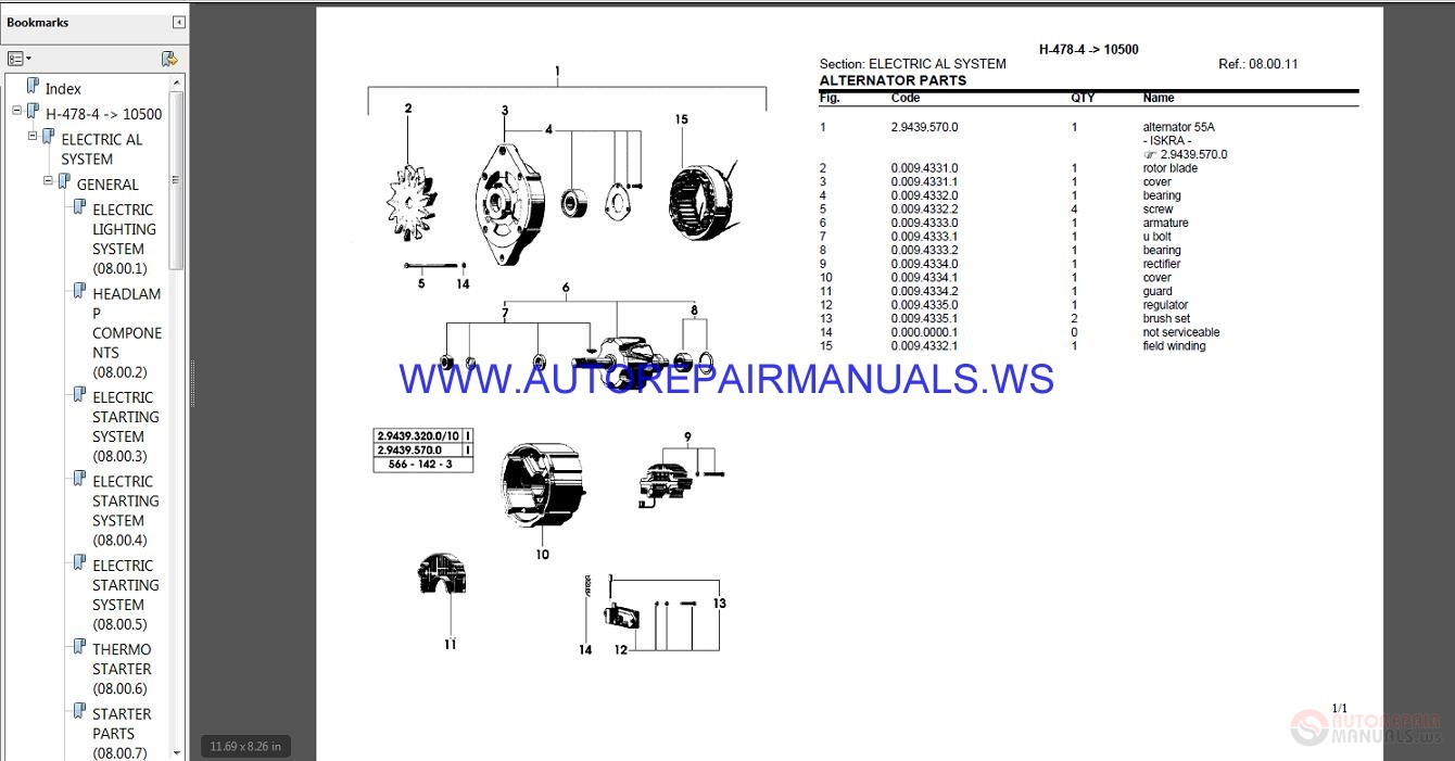 Hurlimann H 478-4 After 10500 Parts Manual | Auto Repair Manual Forum ...