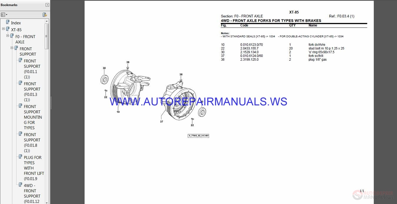 Hurlimann XT-85 Parts Manual | Auto Repair Manual Forum - Heavy ...