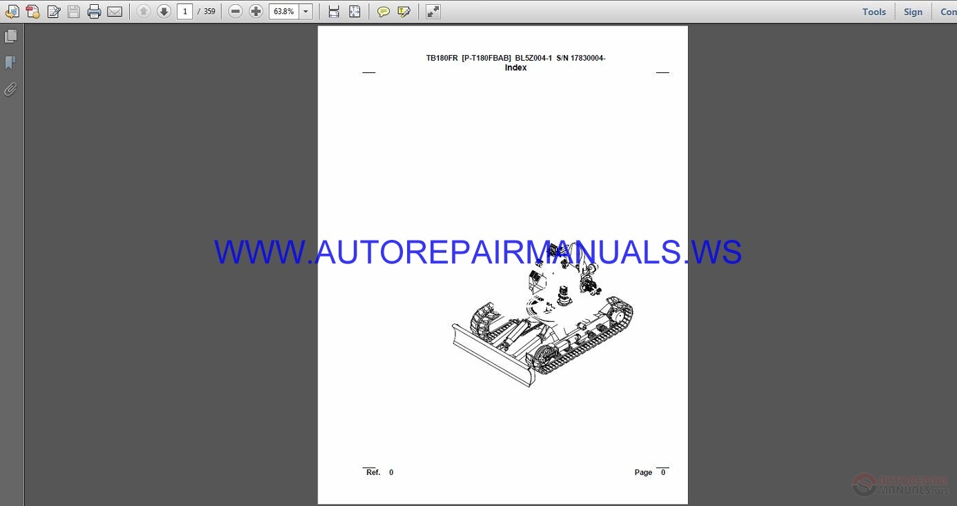 Takeuchi TB180FR Parts Manual BL5Z004 1 Auto Repair Manual Forum Heavy Equipment Forums 