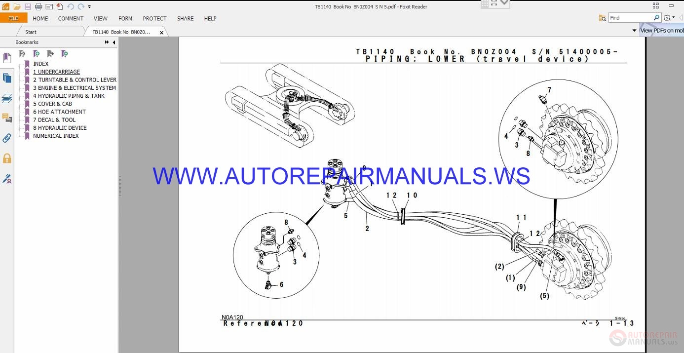 Takeuchi TB1140 Parts Manual BN0Z004 | Auto Repair Manual Forum - Heavy