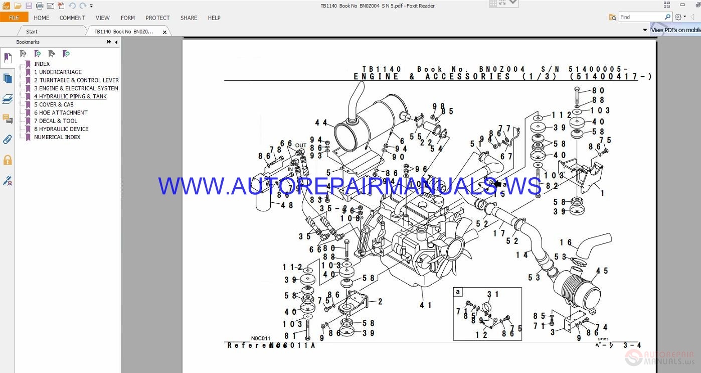 Takeuchi TB1140 Parts Manual BN0Z004 | Auto Repair Manual Forum - Heavy