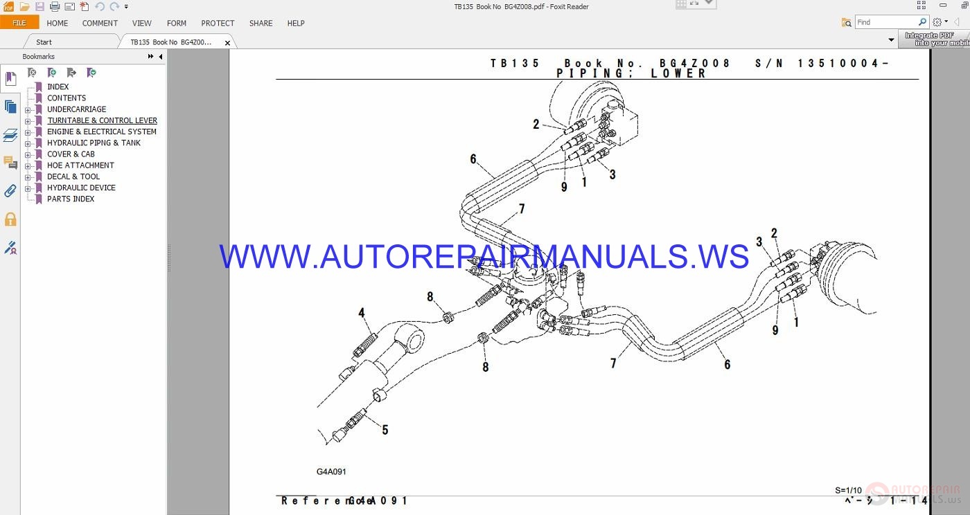 Takeuchi TB135 Parts Manual BG4Z008 | Auto Repair Manual Forum - Heavy
