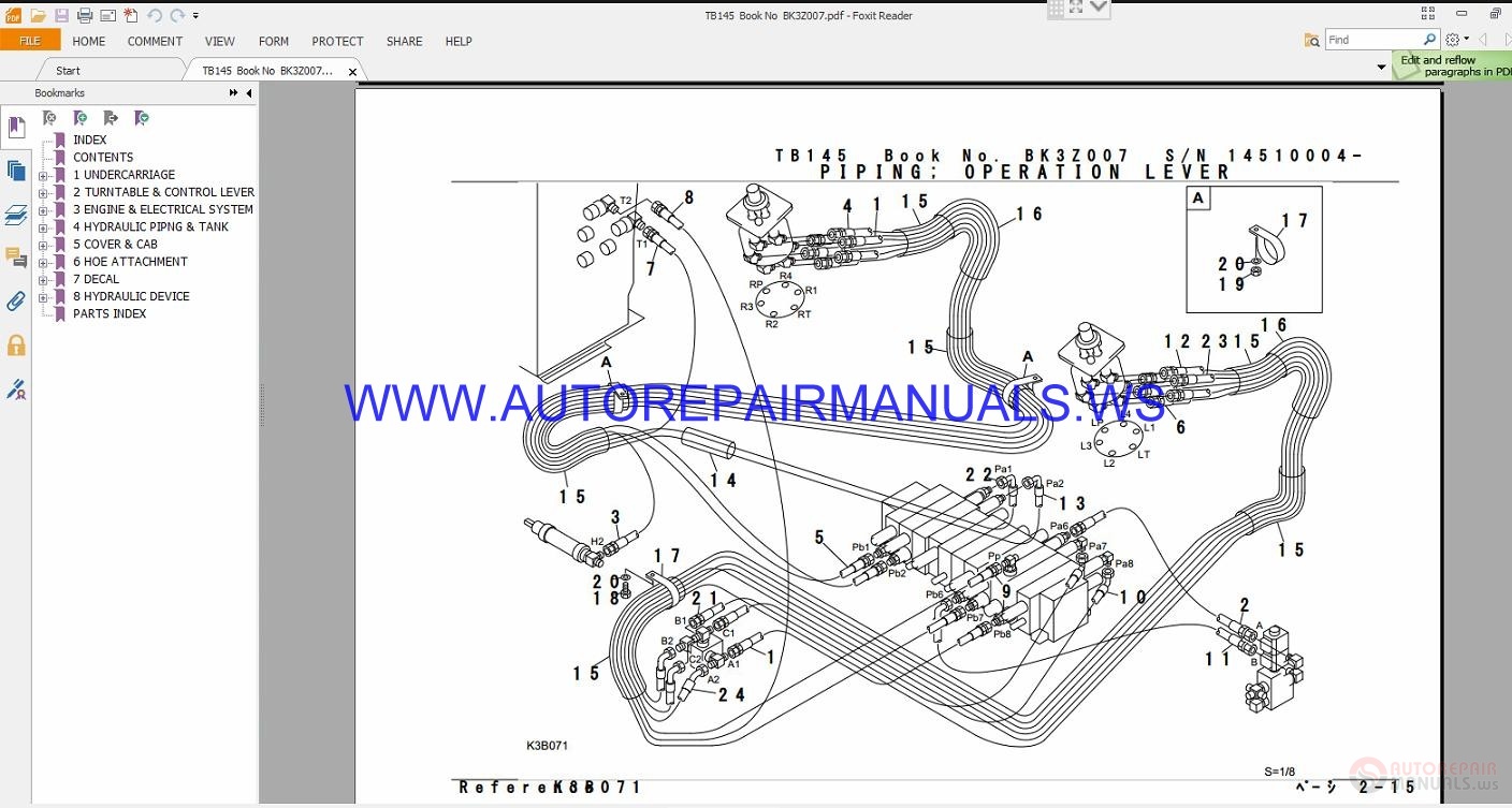 Takeuchi TB145 Parts Manual BK3Z007 | Auto Repair Manual Forum - Heavy