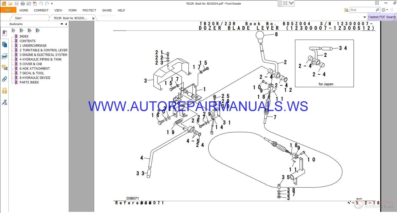 Takeuchi TB23R Parts Manual | Auto Repair Manual Forum - Heavy