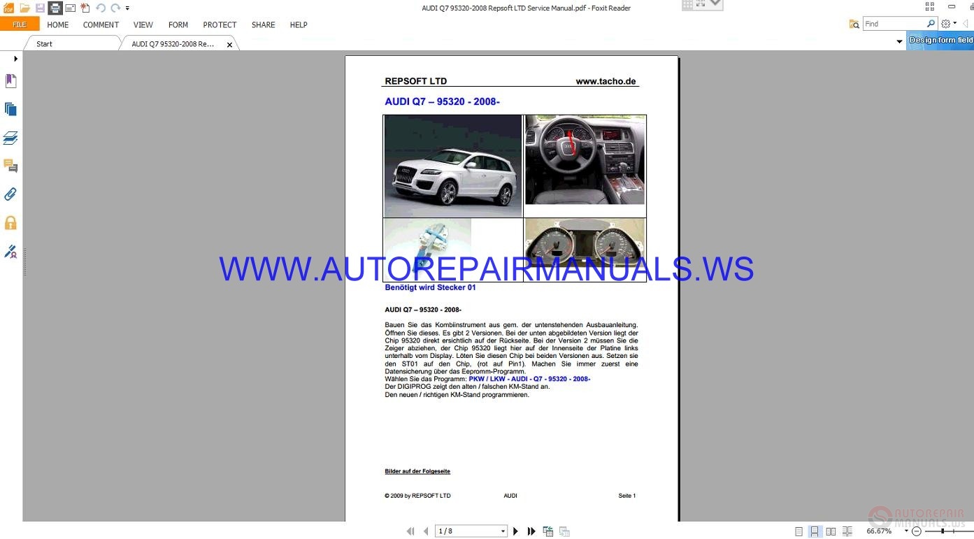 audi q7 repair manual free download