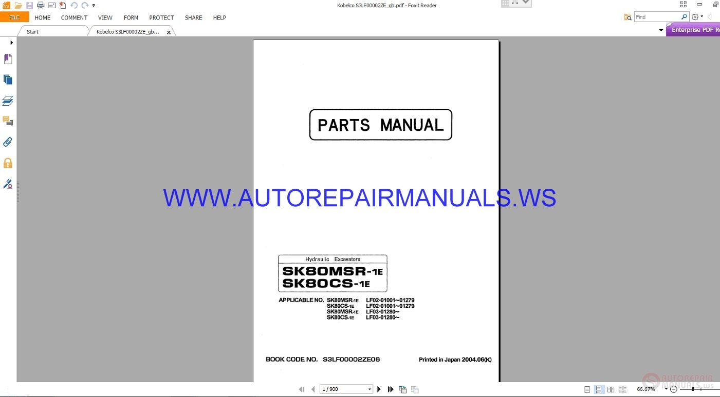 Sk80msr Kobelco Repair Manual
