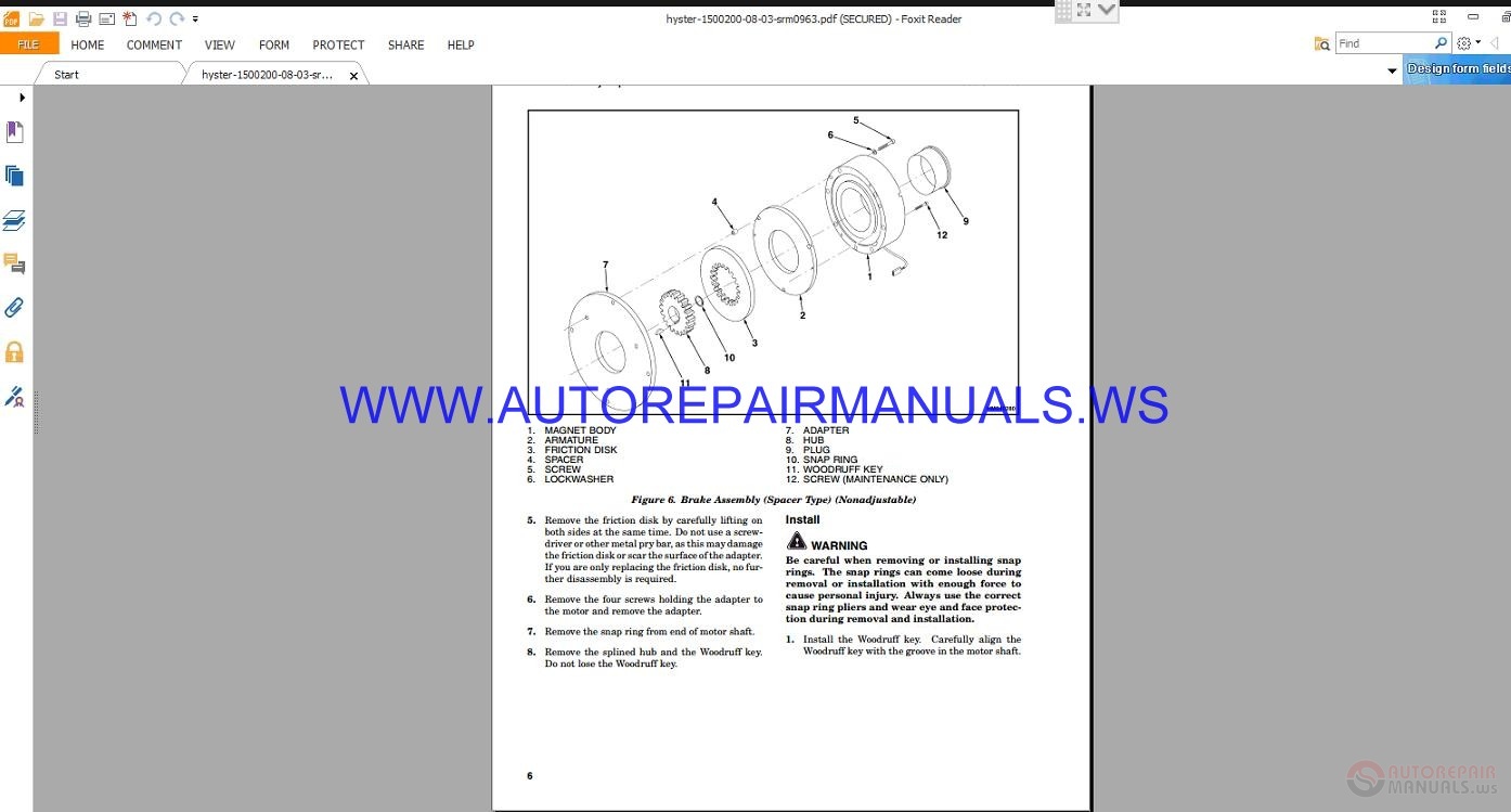 Hyster B60Z, B80Z Service Manual | Auto Repair Manual Forum - Heavy ...