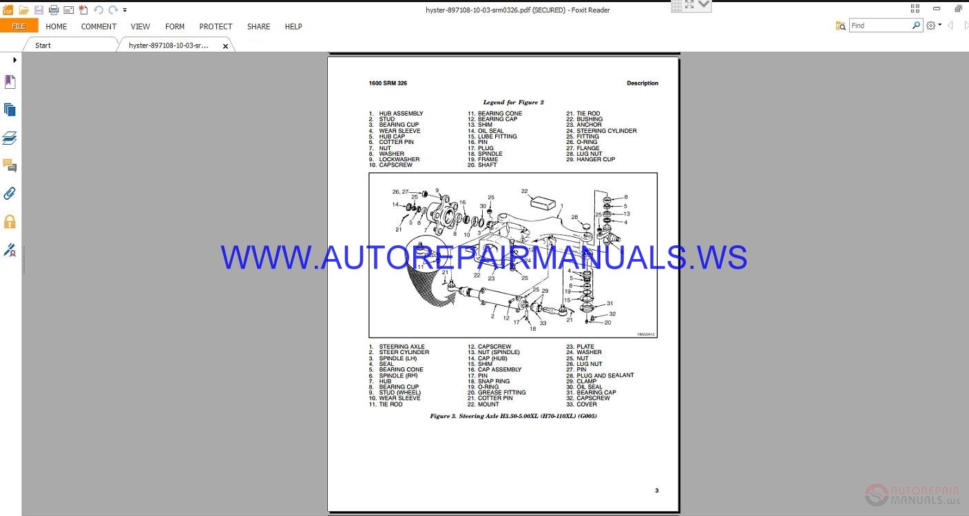 Hyster H135-155XL (F006) Service Manual | Auto Repair Manual Forum ...