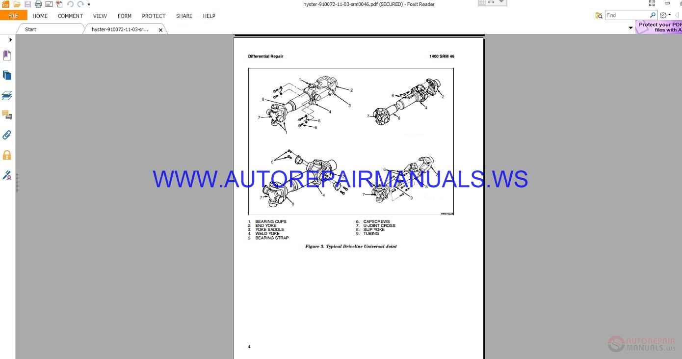 Hyster H300-360XL Service Manual | Auto Repair Manual Forum - Heavy ...