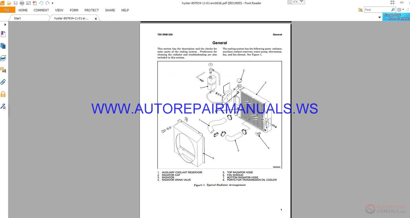 Hyster H800-970E H1050EH Service Manual | Auto Repair Manual Forum ...