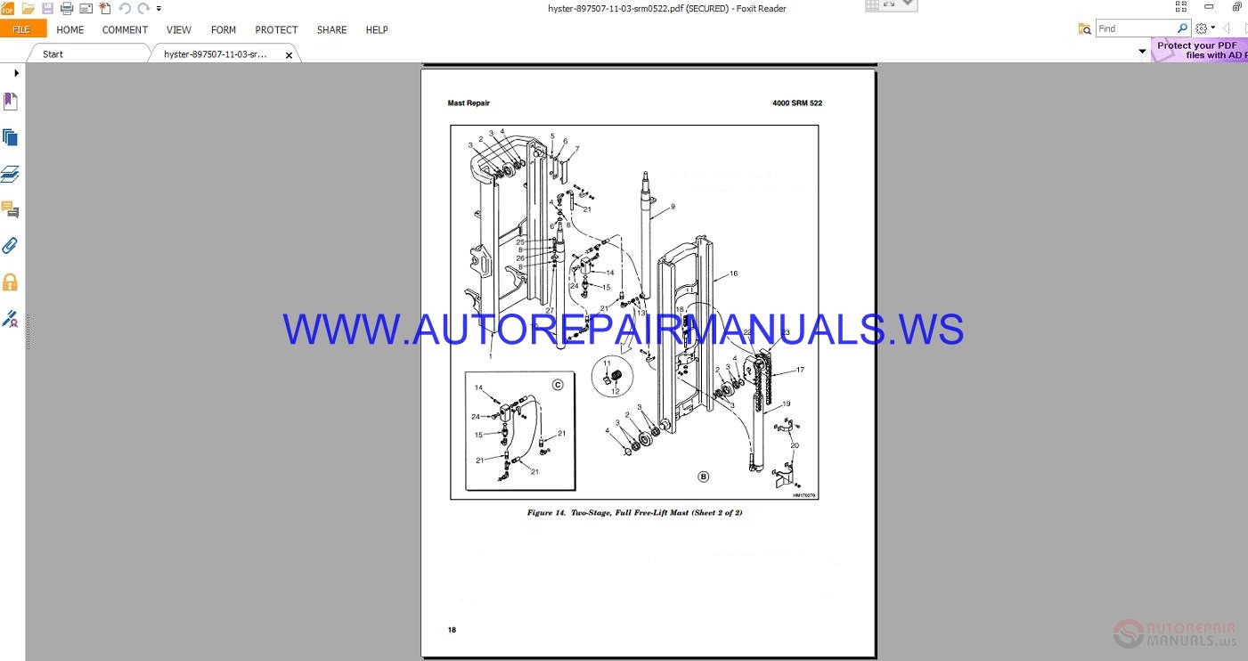 Hyster J30-35-40XMT2 (H160) Service Manual | Auto Repair Manual Forum ...