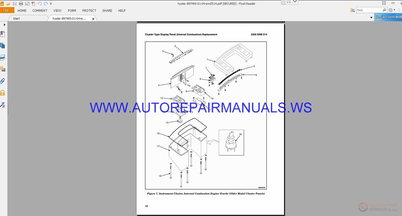 Hyster S25-35XM S40XMS Parts and Service Manual | Auto Repair Manual ...