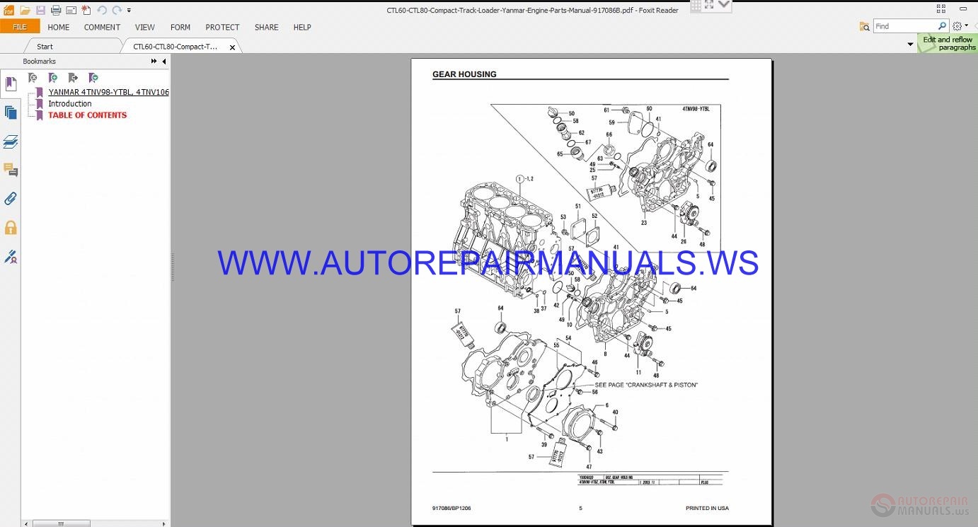 Gehl Engines Parts Manual | Auto Repair Manual Forum - Heavy Equipment