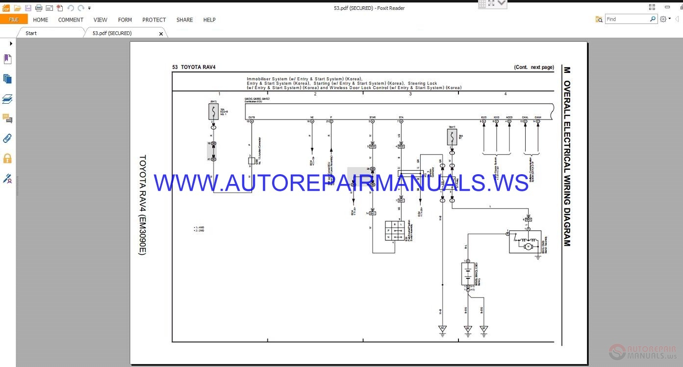 Toyota EM3090E RAV4 2013 General Electrical Diagrams Manual | Auto