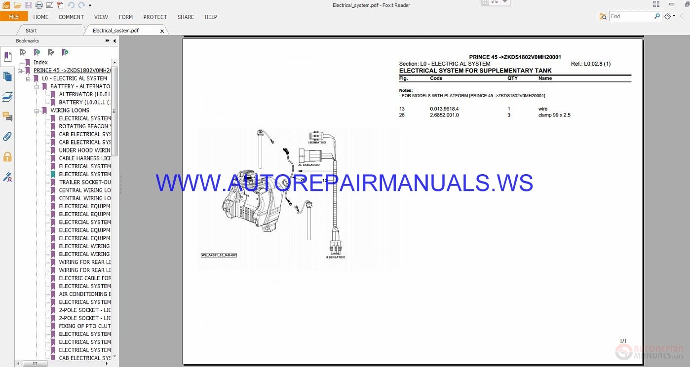 Hurlimann Prince 45 ZKDS1802V0MH20001 Parts Manual | Auto Repair Manual ...