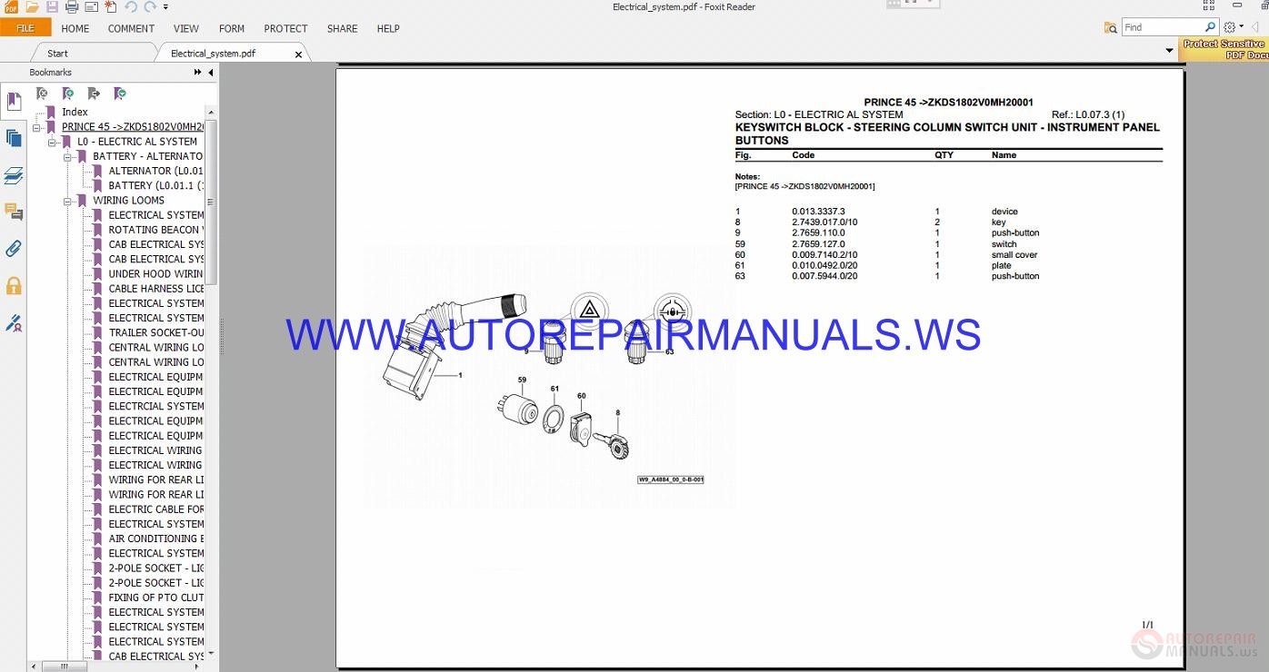 Hurlimann Prince 45 ZKDS1802V0MH20001 Parts Manual | Auto Repair Manual ...