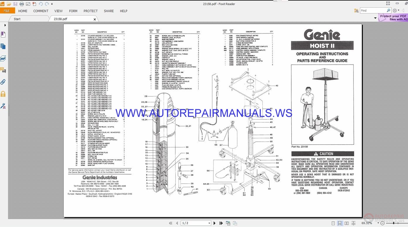 Terex HOIST II Service Manual 23158 Auto Repair Manual Forum Heavy