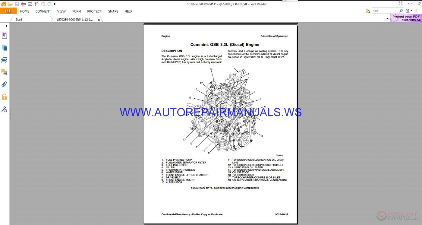 Hyster F001 Forklift Truck Service Manuals H1.6-1.8FT H2.0FTS Europe ...