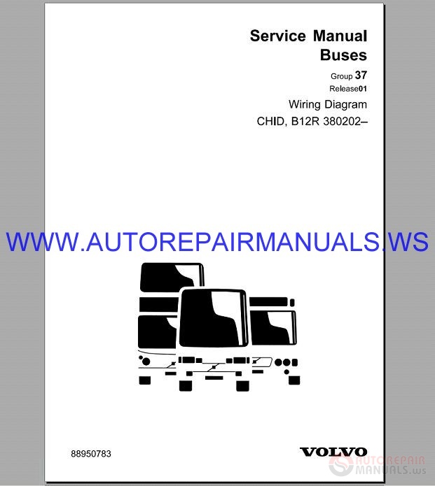 Volvo B12R Wiring Diagram Service Manual Buses Auto Repair Manual