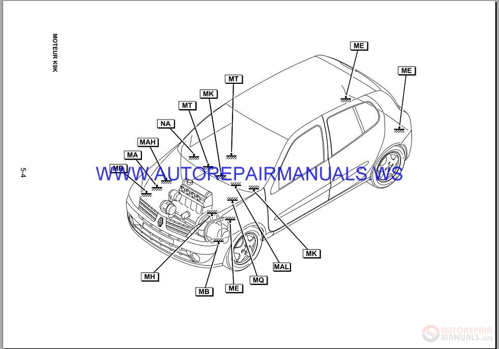 Renault Clio X65 Nt8181a Disk Wiring Diagrams Manual 03