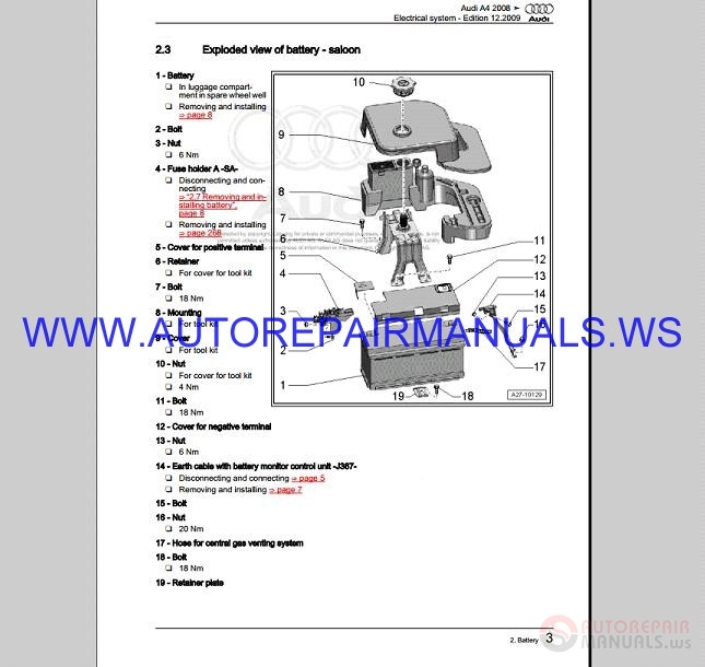 2001 Audi Tt Workshop Manual Pdf