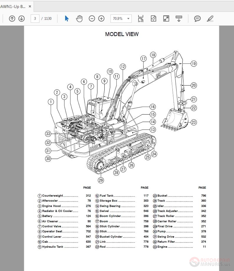 Caterpillar 324 Track-Type Excavator Parts Manual | Auto Repair Manual