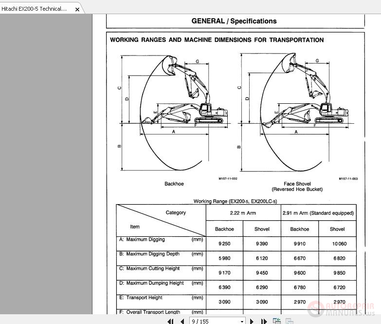 Hitachi EX200-5 Technical Manual Part 1 | Auto Repair Manual Forum