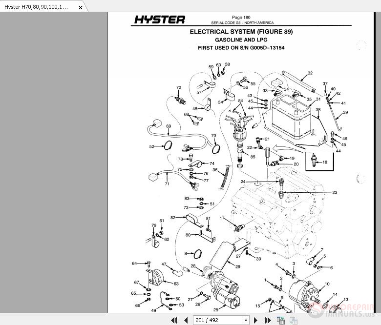 hyster 80 parts