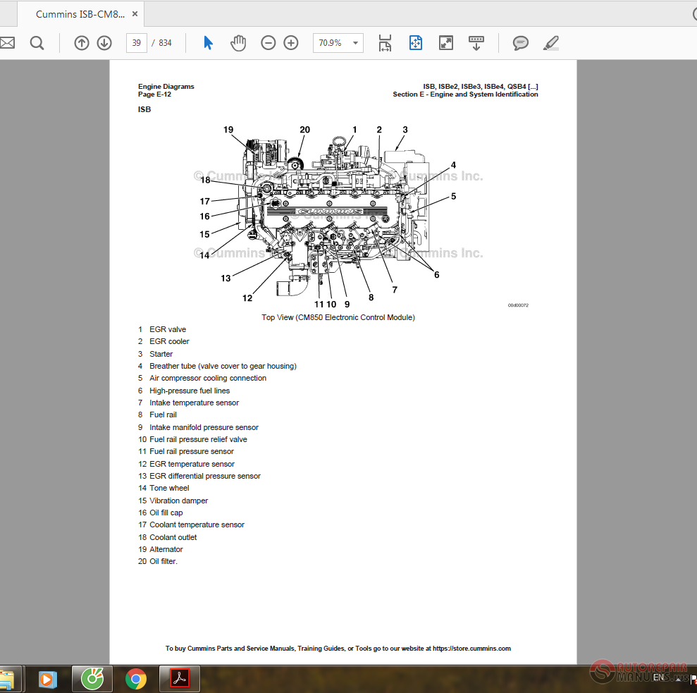 Cummins ISB-CM850 Electronic System 4021416 Repair Manual Vol 1 | Auto ...