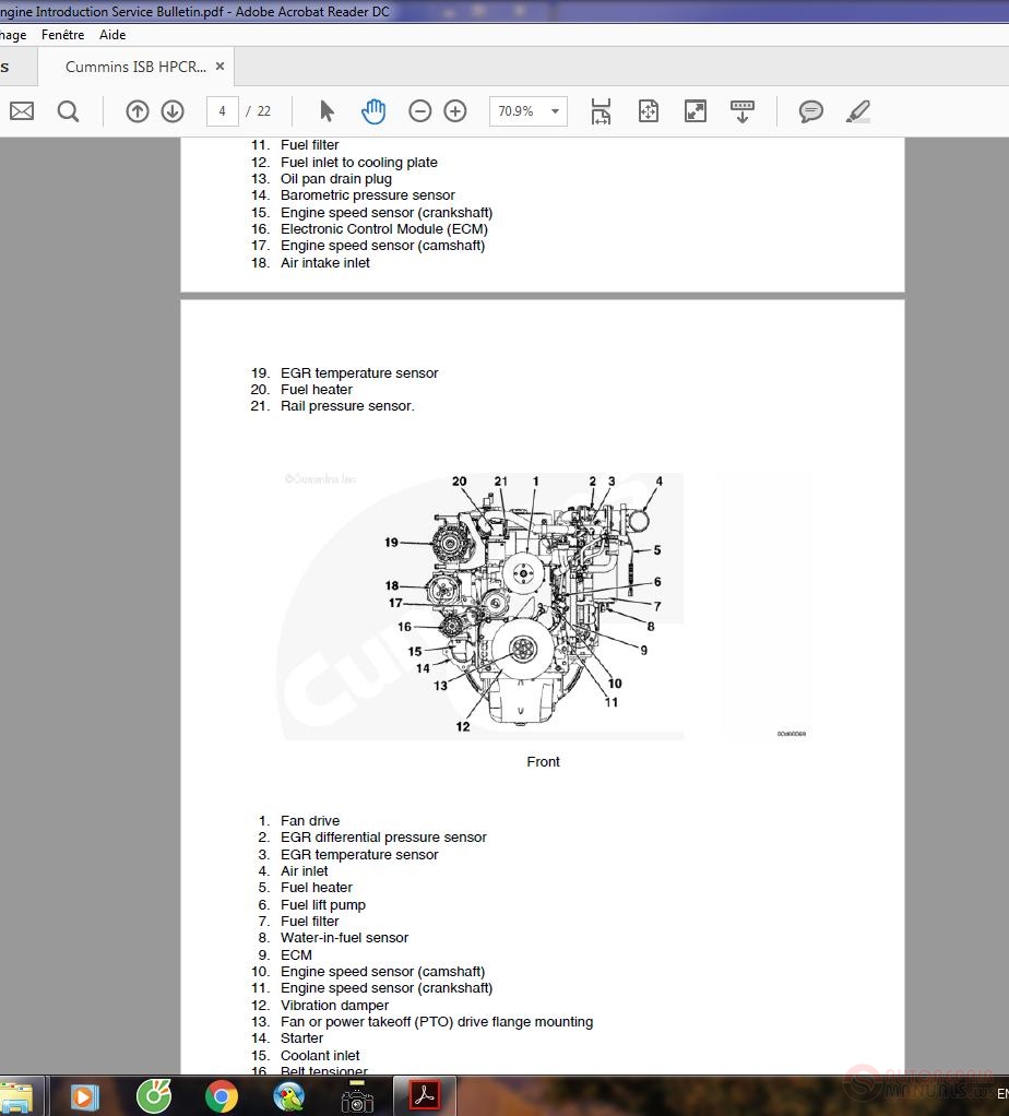 Cummins ISB HPCR Engine Introduction Service Bulletin | Auto Repair ...