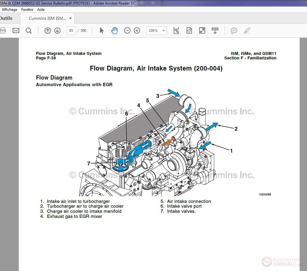 Cummins ISM ISMe & QSM 3666052-02 Service Bulletin | Auto Repair Manual ...