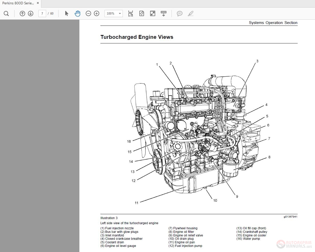 Perkins 800D Series KENR6240-00 Testing and Adjusting | Auto Repair ...