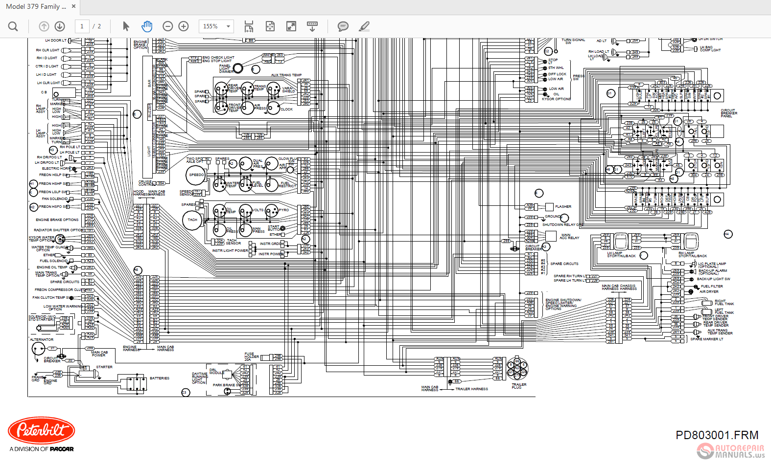 Peterbilt 379 SK19517 Family Wiring Diagrams | Auto Repair Manual Forum