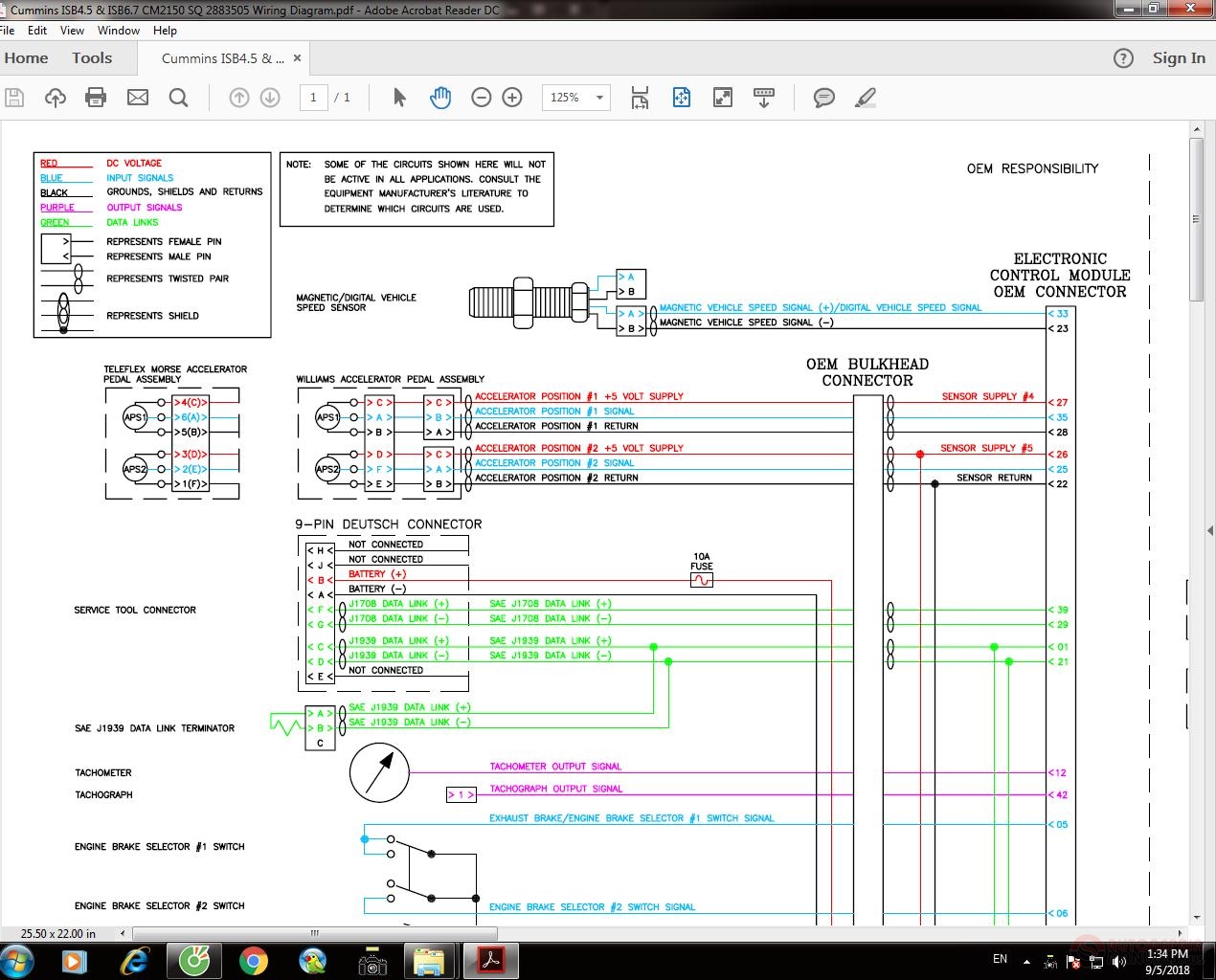 Cummins ISB4.5 & ISB6.7 CM2150 SQ 2883505 Wiring Diagram | Auto Repair ...