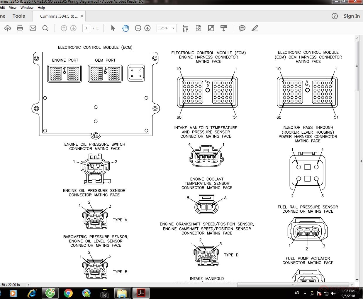 Cummins ISB4.5 & ISB6.7 CM2150 SQ 2883505 Wiring Diagram | Auto Repair