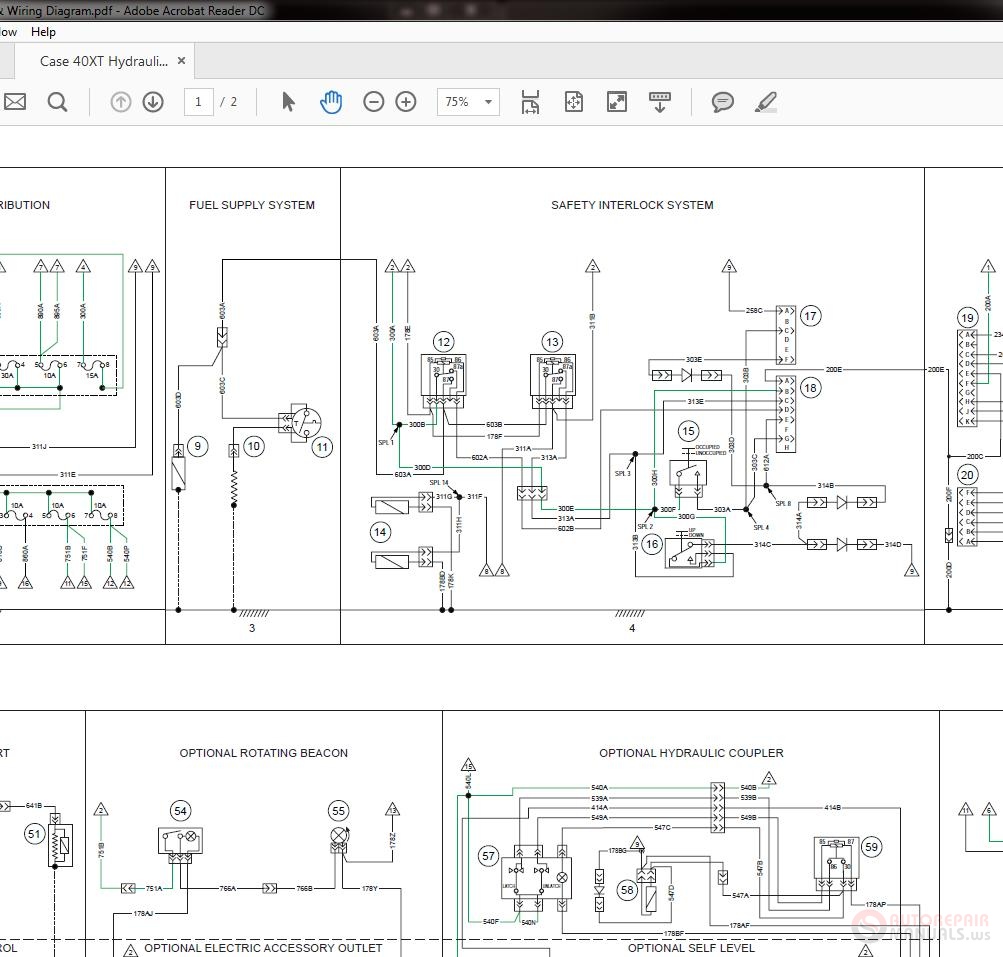 Case 40XT Hydraulic & Wiring Diagram | Auto Repair Manual Forum - Heavy