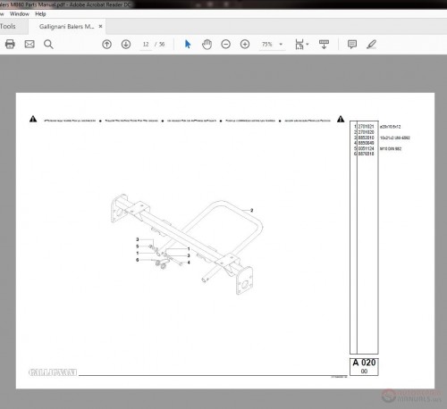 Gallignani_Balers_MB60_Parts_Manual_2