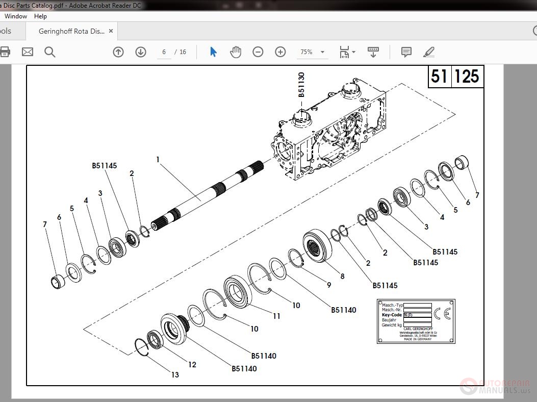 parts manual in PDF format Details about   Geringhoff Rota Disc 2012-,, 