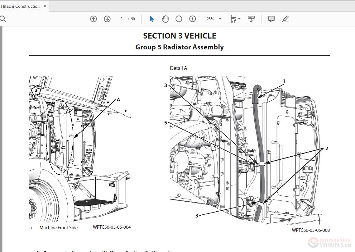 Hitachi Zw Wheel Loader Wptc En Technical Manual Auto Repair Manual Forum Heavy