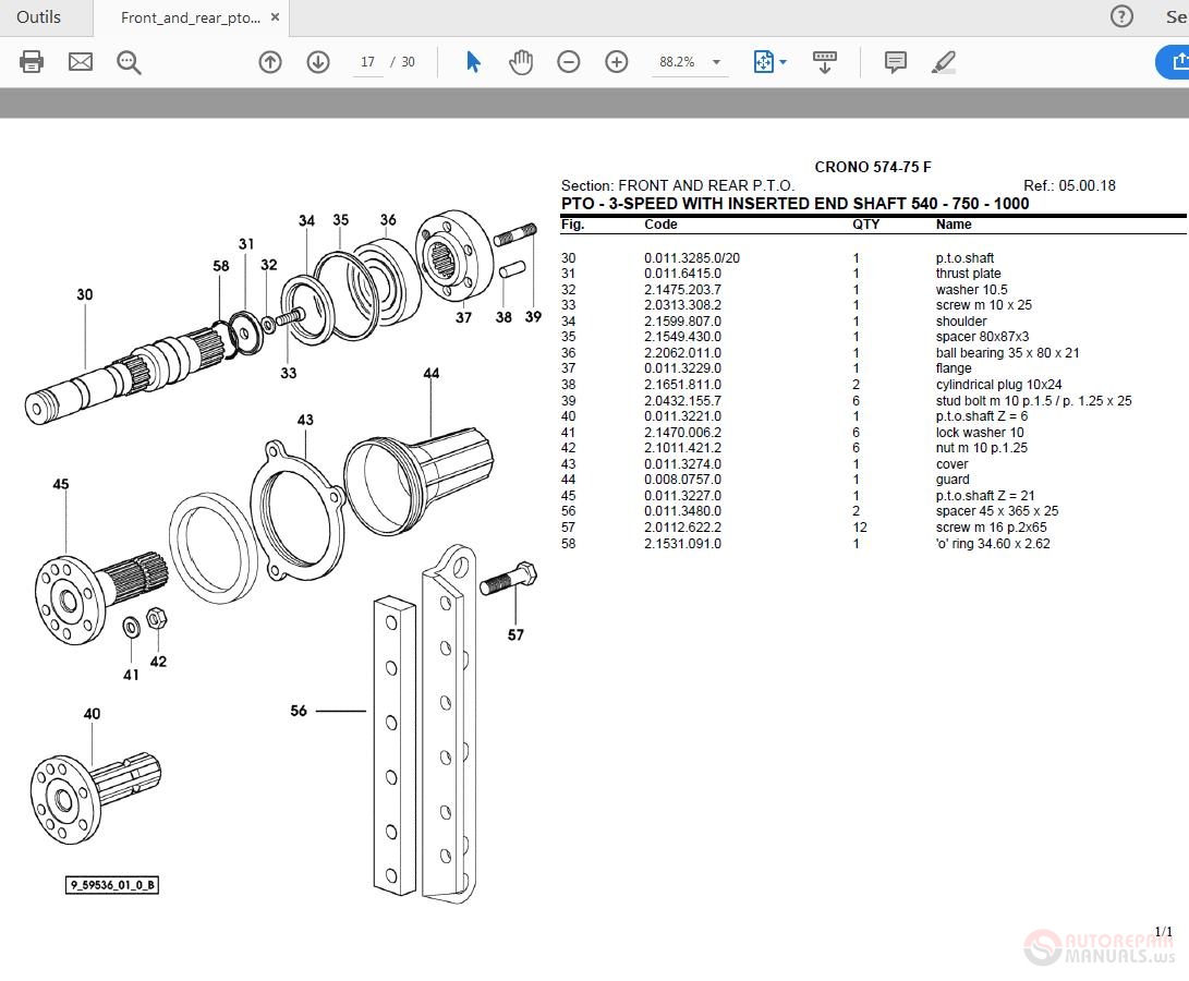 Lamborghini Rekord 75 parts catalog in PDF format 