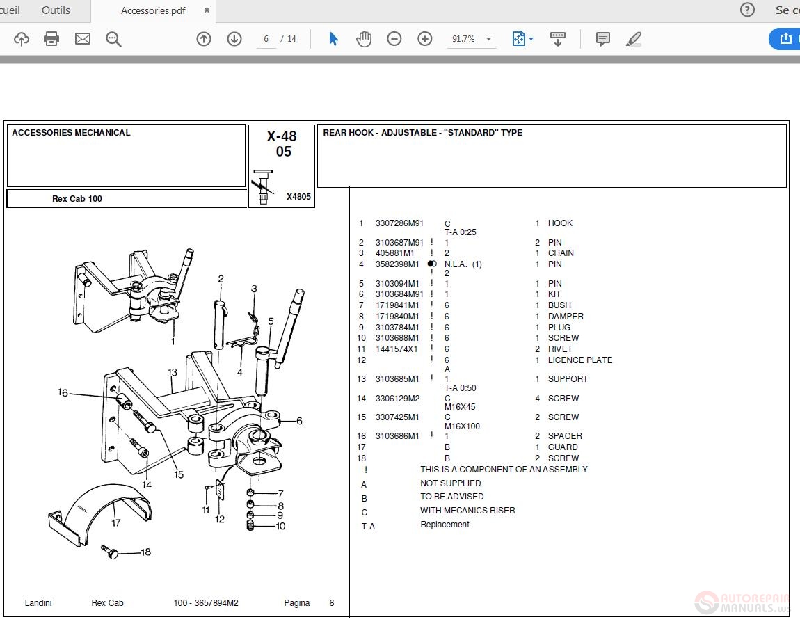 Landini Rex_100 Parts Catalog | Auto Repair Manual Forum - Heavy ...